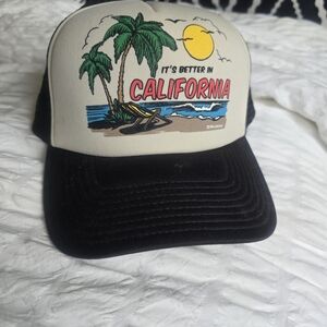 Billabong Black and White California Trucker Hat